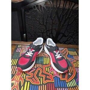 Saucony Cohesion Kids 4.5W Hook & Loop Red Black Running Shoes Youth EU36.5 NWOB